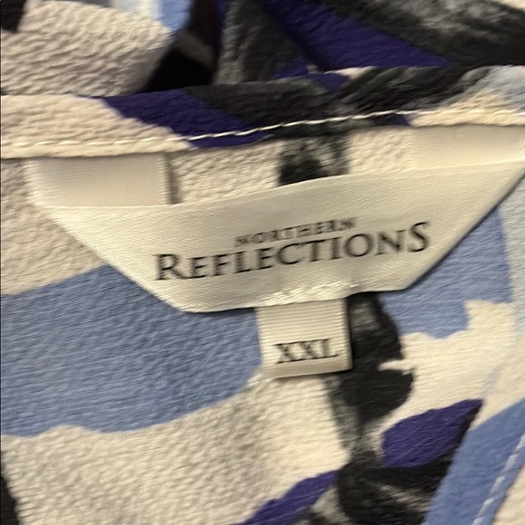 Northern Reflections Stylish Blue and Black Shirt, size XXL - Picture 2 of 7